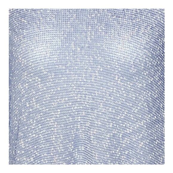 Junie and Jade Lightweight Popcorn Lace Detailed Light Blue Sweater Size Medium - Picture 6 of 16